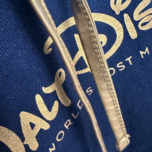 Walt Disney World sweatshirt 50th Anniversary year blue size medium crop hoodie - Picture 4 of 9